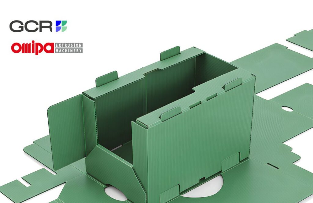 Corrugated PP sheet green packaging box